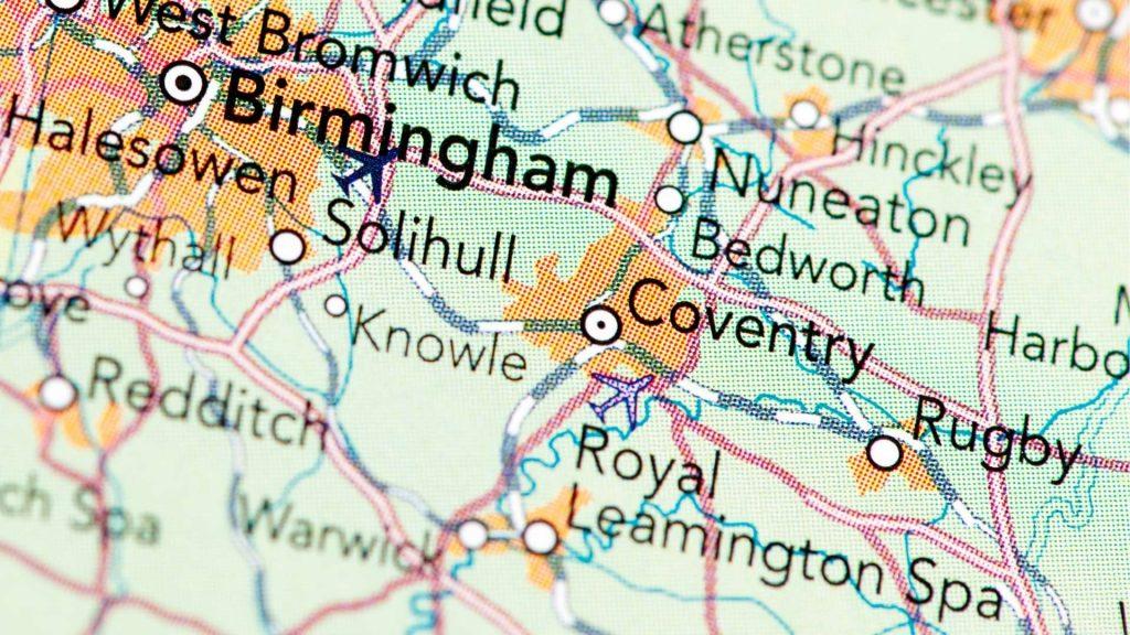 Map of Coventry