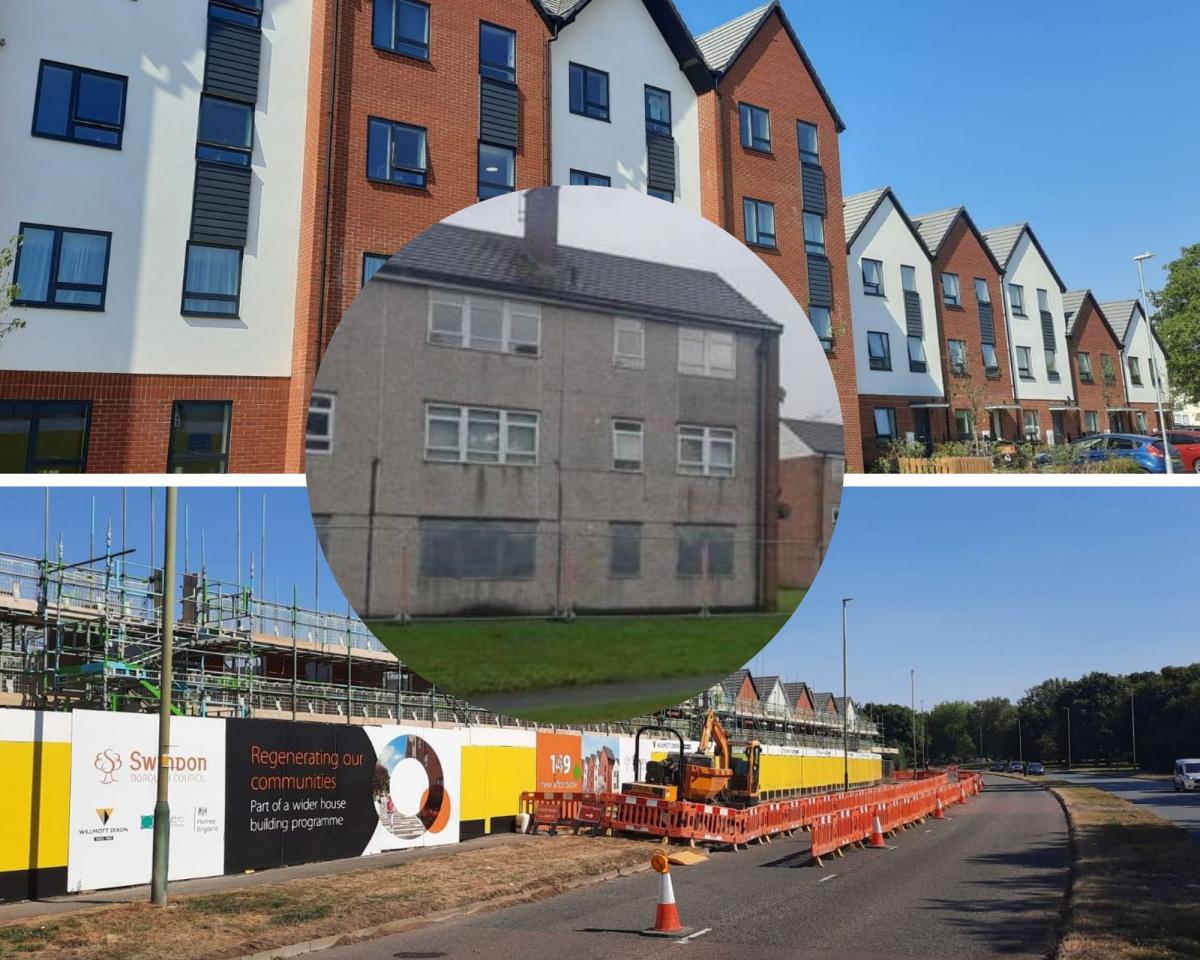 Swindon affordable homes rising where unsightly flats used to stand