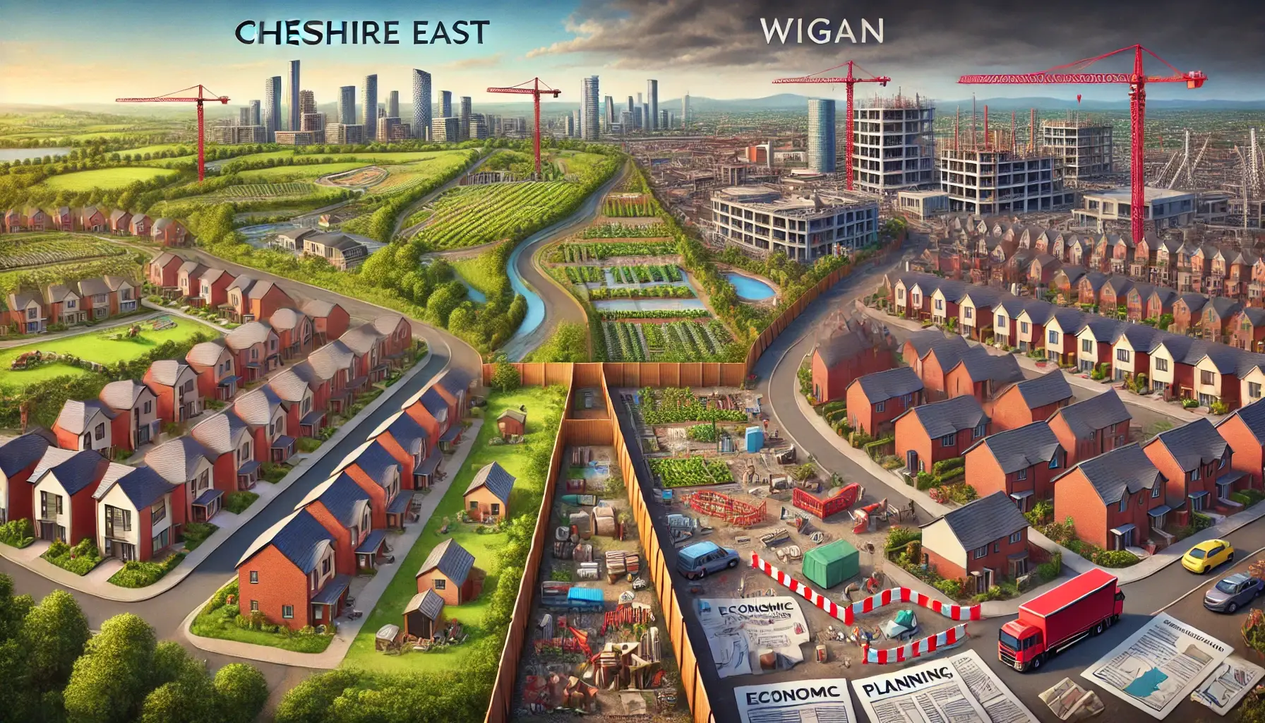 cheshire east wigan development