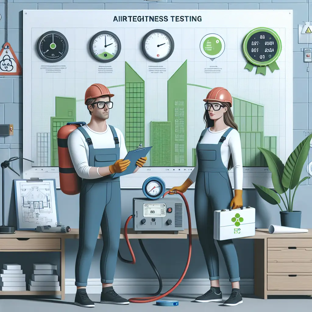 How does airtightness testing help in achieving building certifications?