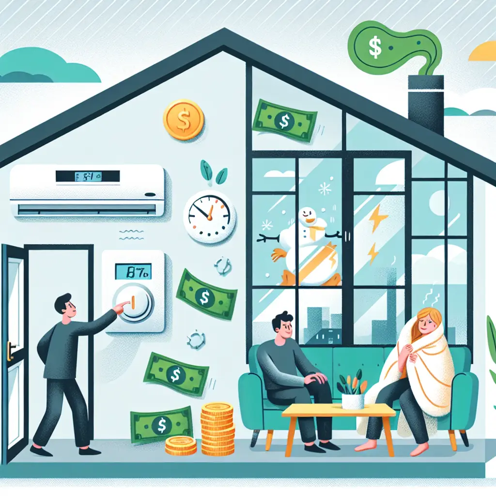 What is the impact of airtightness on heating and cooling costs?