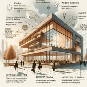 What is the role of natural lighting in sustainable building design?