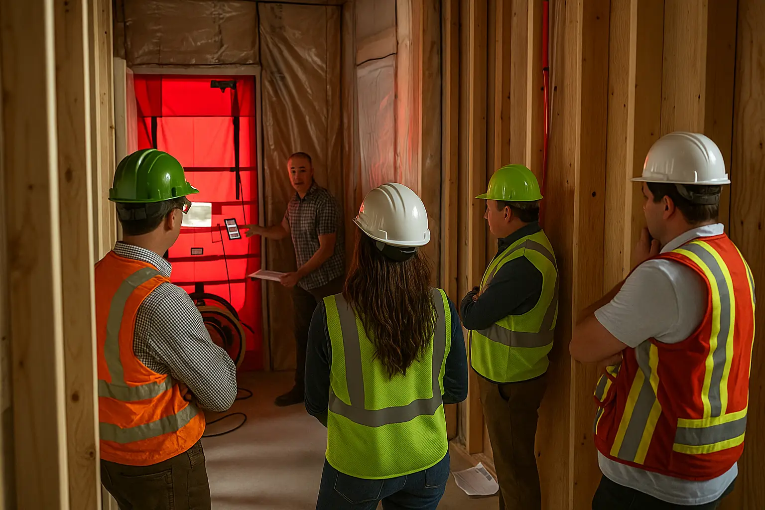 Airtightness testing for builders to cut energy use