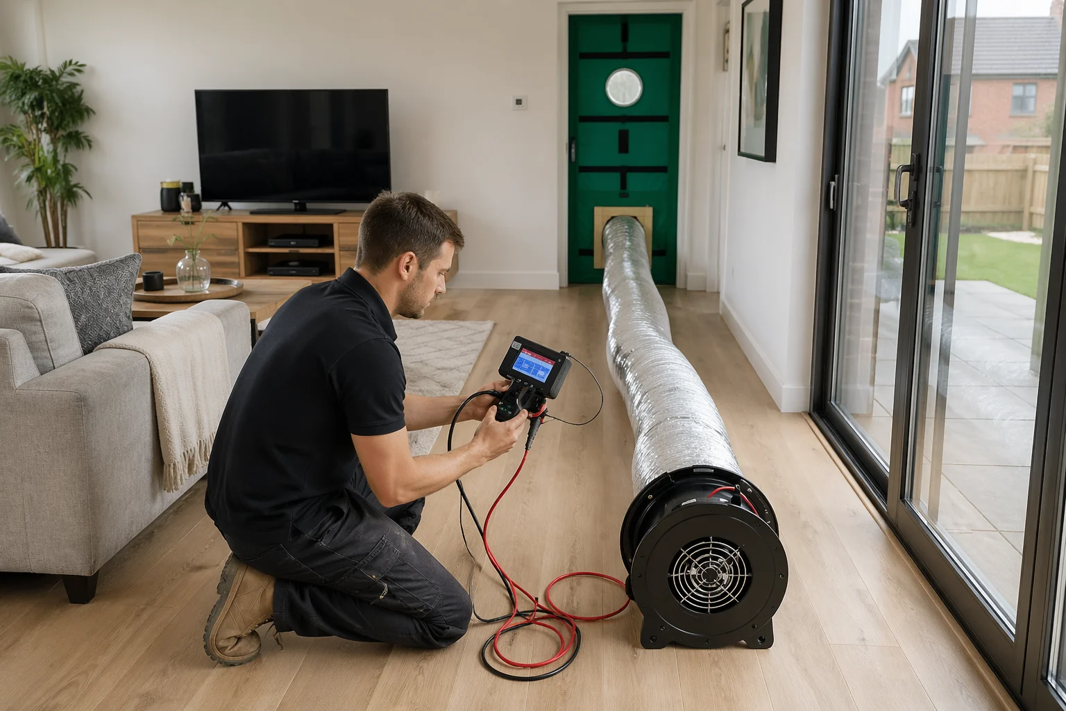 Airtightness testing for new homes 