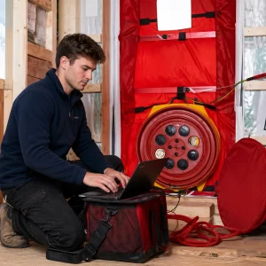 Airtightness testing for new homes