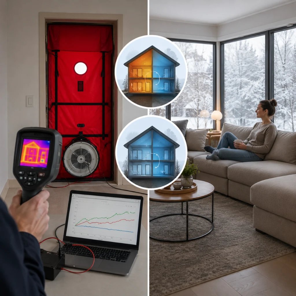 Failing an airtightness test