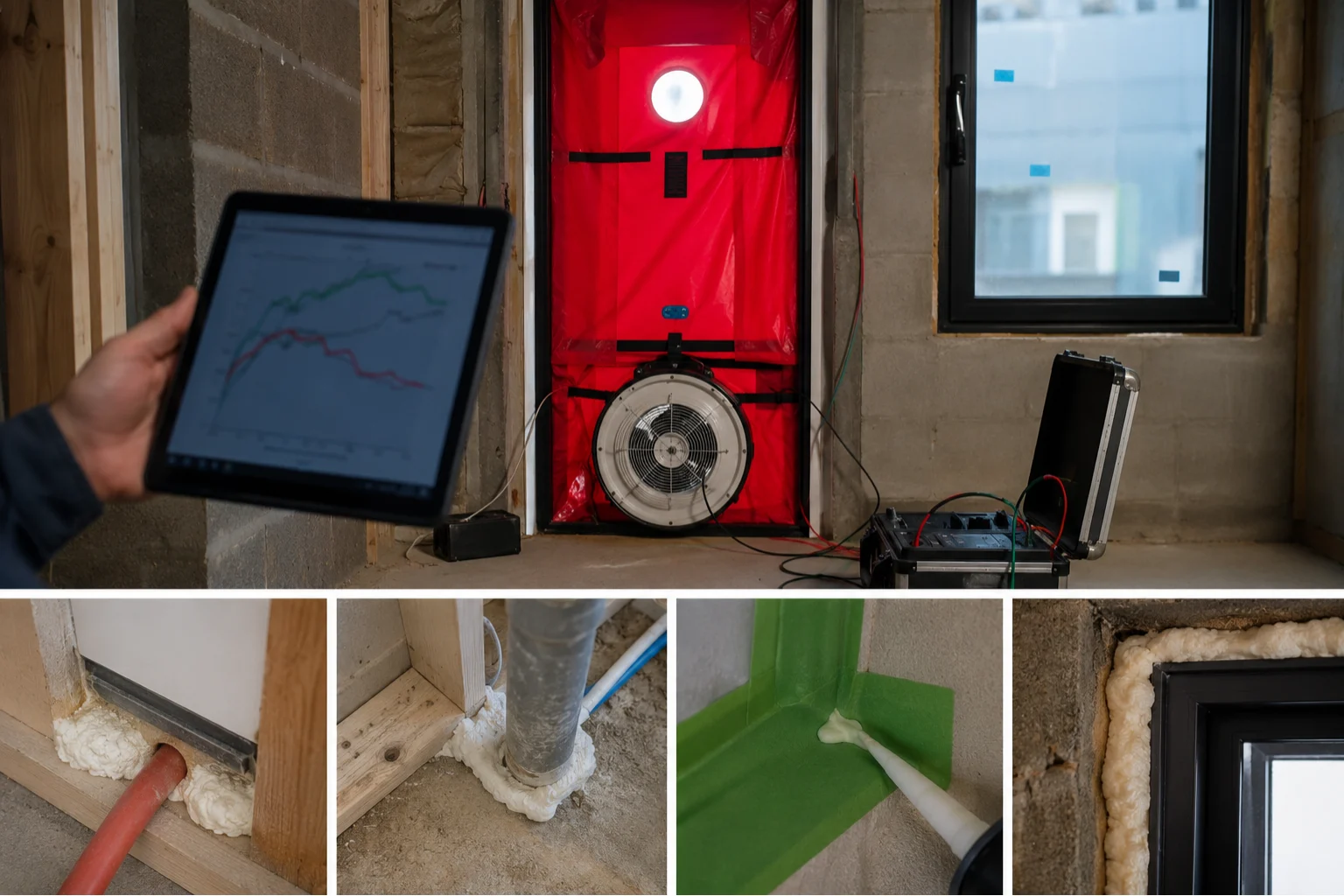 Failing an airtightness test 